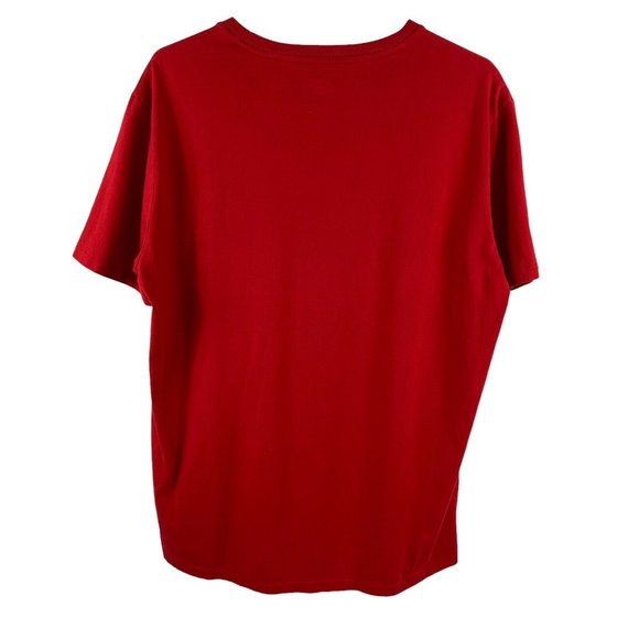 Vintage Polo Ralph Lauren Single Stitch Prep Yacht Frat Red Spring T-Shirt Men L - Picture 2 of 12